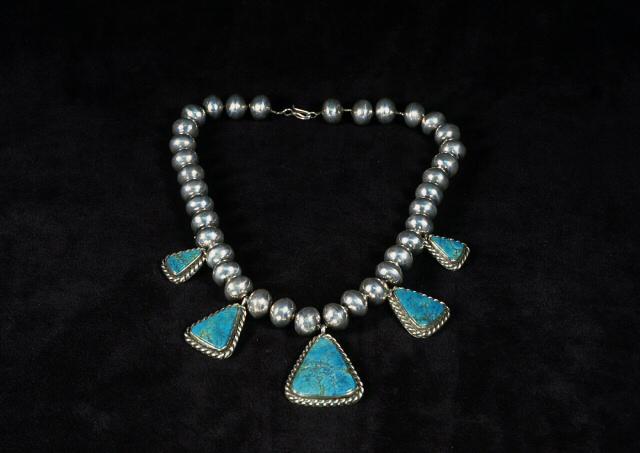 Silver and Turquoise Necklace