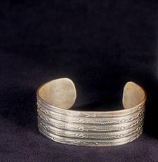 Navajo Rope Design Silver Cuff Bracelet