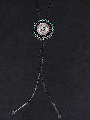 Zuni Needlepoint Bolo Tie