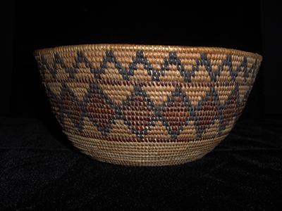 Tule Reed Basketry Bowl