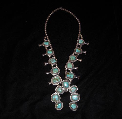 Navajo Squash Blossom Necklace