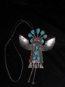 Navajo Eagle Dancer Kachina Bolo Tie