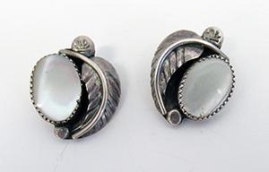 Silver and Mother-of-Pearl Earrings