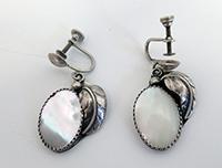 Silver and Mother-of-Pearl Earrings