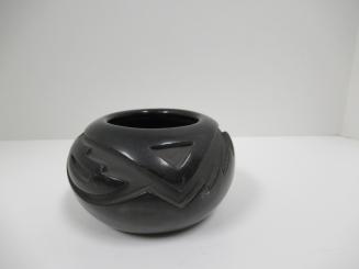 Santa Clara Carved Blackware Bowl