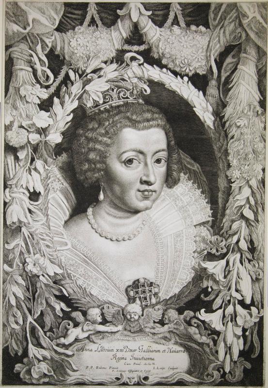 Anna of Austria, queen of France, mother of king Louis XIV