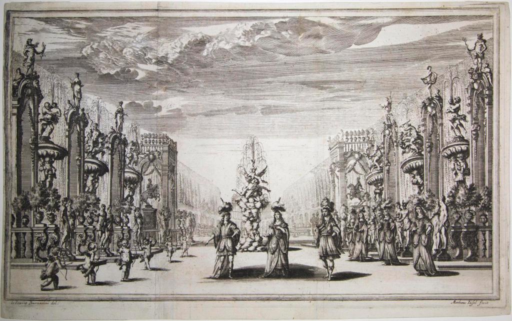 Set design for Il Pomo d'Oro