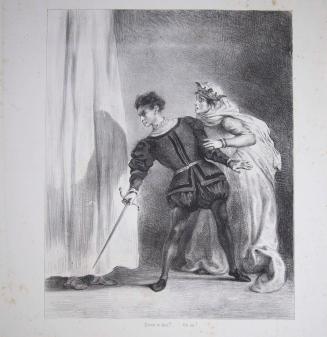 Le meurtre de Polonius from Hamlet, treize sujets dessinés