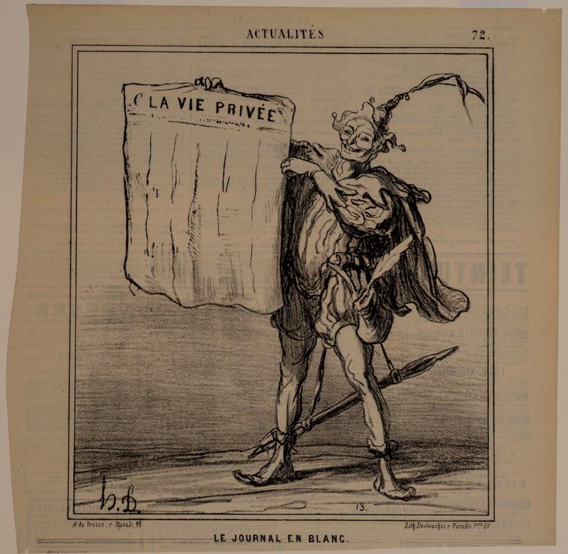 Le Journal en blanc (The Blank Newspaper) plate 72 from Actualités