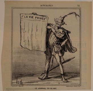 Le Journal en blanc (The Blank Newspaper) plate 72 from Actualités