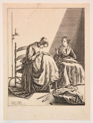 Two Women Sewing, from series Five Feminine Occupations