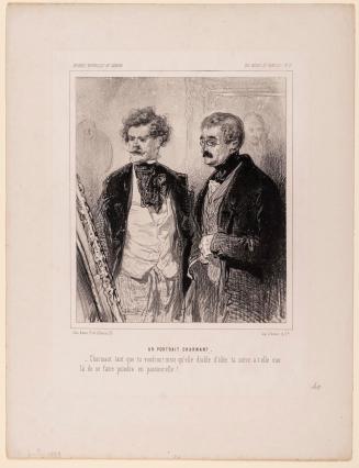 Un Portrait charmant from Oeuvres de Gavarni, Des Mères de famille!