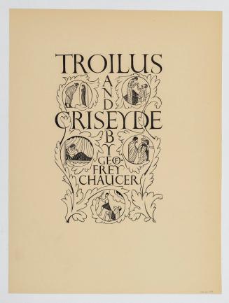 Troilus and Criseyde by Geoffrey Chaucer