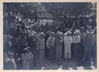 Diego Rivera Speaking to Agrarian Meeting, Mexico (view of audience)
