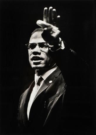 Malcolm X Addressing Black Muslim Rally in Chicago, Illinois